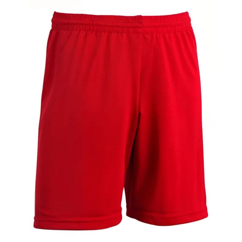 Short De Futbol Liso Rojo Reforzado Entrenamiento Adulto XL