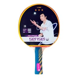 Paleta Tenis de Mesa Sensei 3 Estrellas Profesional Spin Rojo