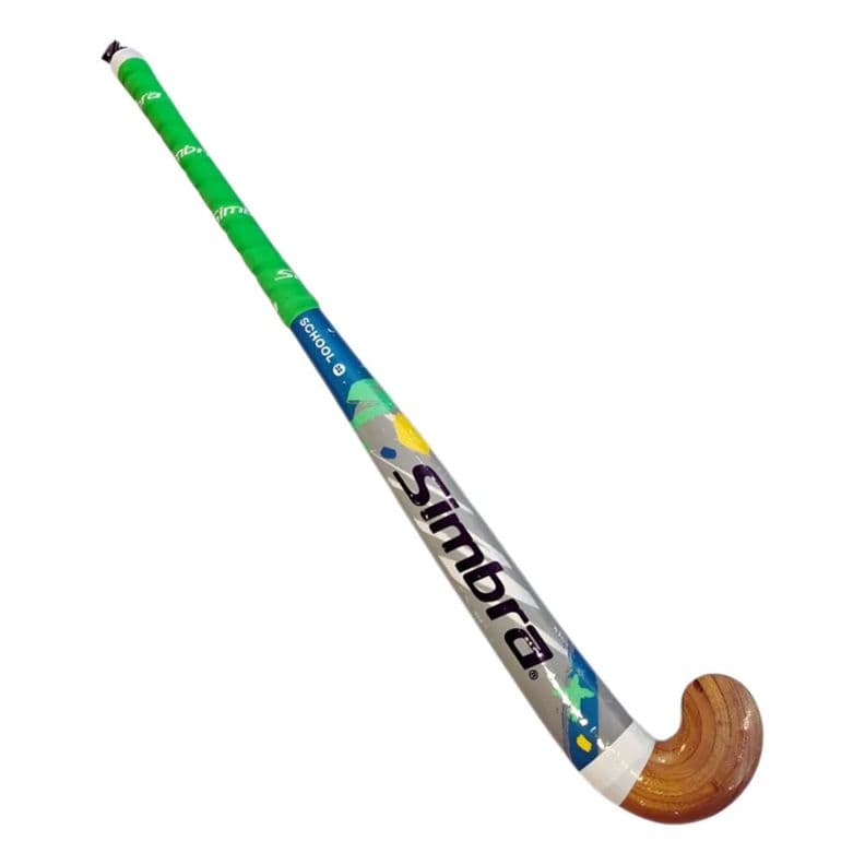 Palo Hockey Cesped Madera Simbra School Principiante Verde 30
