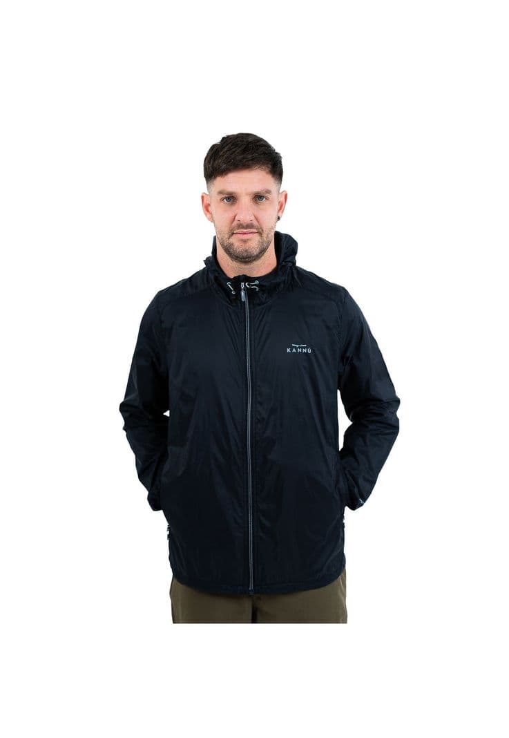 Cortavientos Ripstop Ultraliviano Hombre Caleu Negro XL