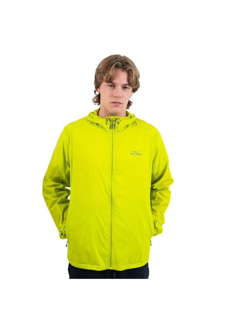 Cortavientos Ripstop Ultraliviano Hombre Caleu Verde Claro S