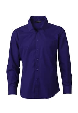 Camisa Trevira Lisa Slim Fit Azul Marino XL