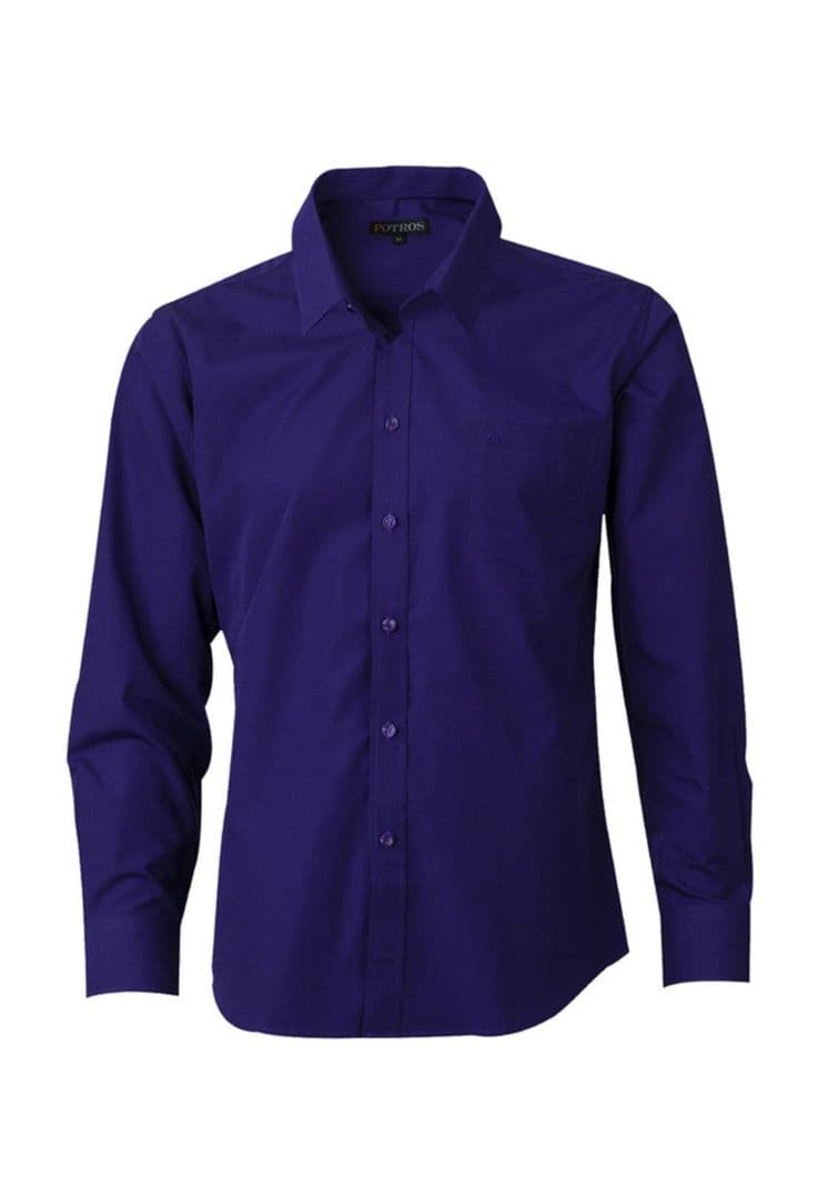 Camisa Trevira Lisa Slim Fit Azul Marino XL