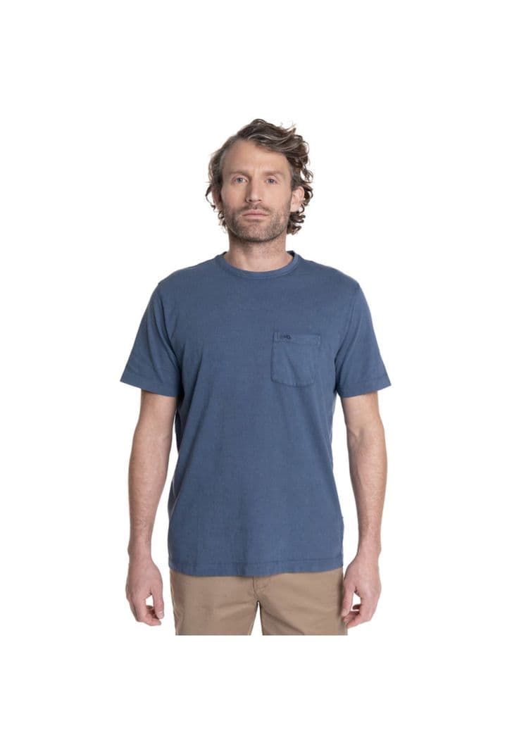 POLERA HOMBRE CUELLO REDONDO GREENPOINT. Azul Marino 2XL