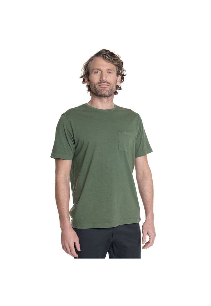 POLERA HOMBRE CUELLO REDONDO GREENPOINT. Verde Oscuro XL