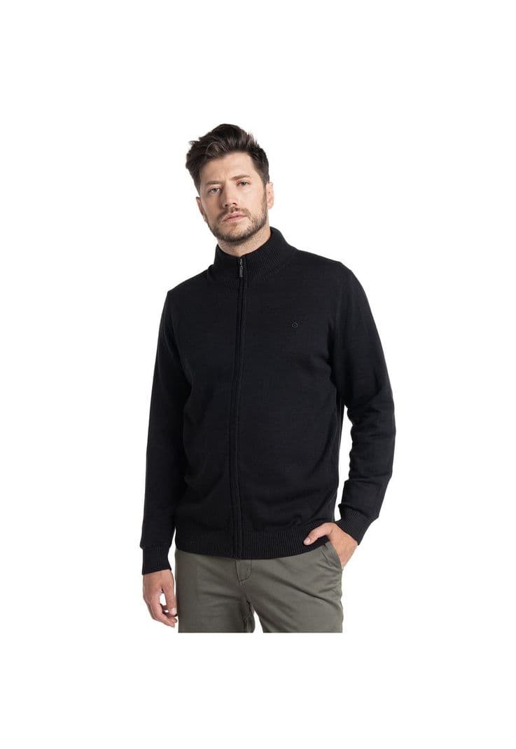 Sweater Full Zipper Almagro Negro S