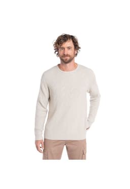 SWEATER KNITTED GIRONA. Crema 2XL