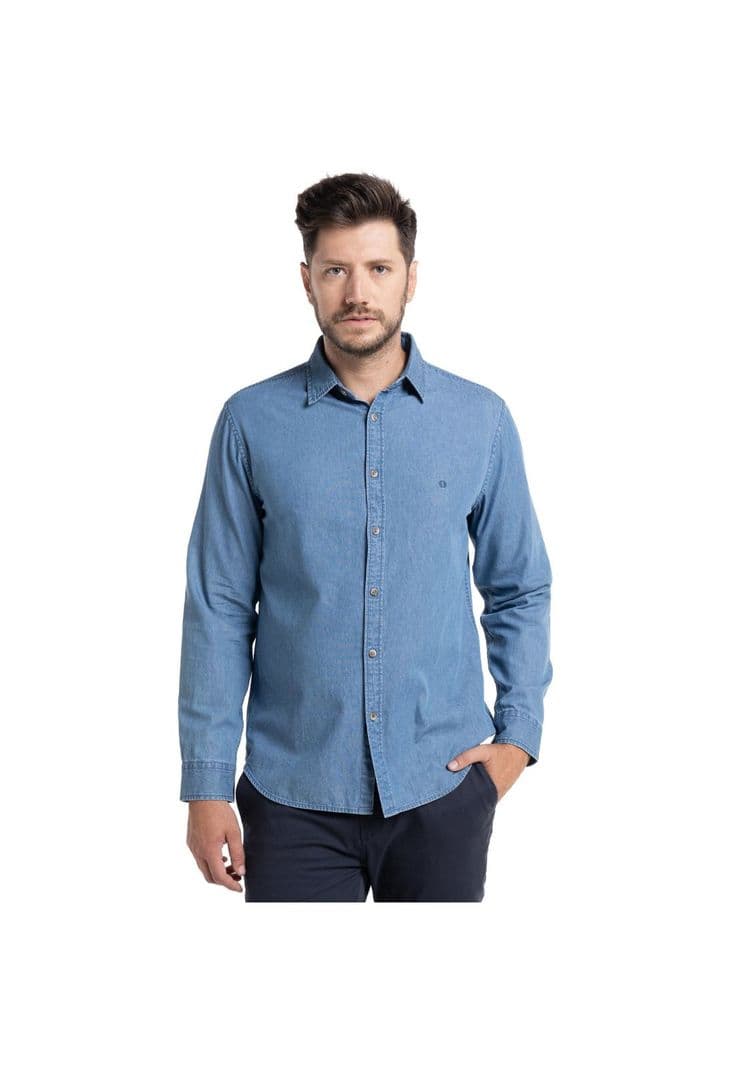 Camisa Denim Cadiz Celeste XL