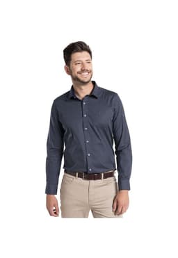 Camisa Trevira Estampada Sevilla Azul M