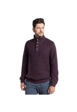 Sweater Half button Girona Burdeo L