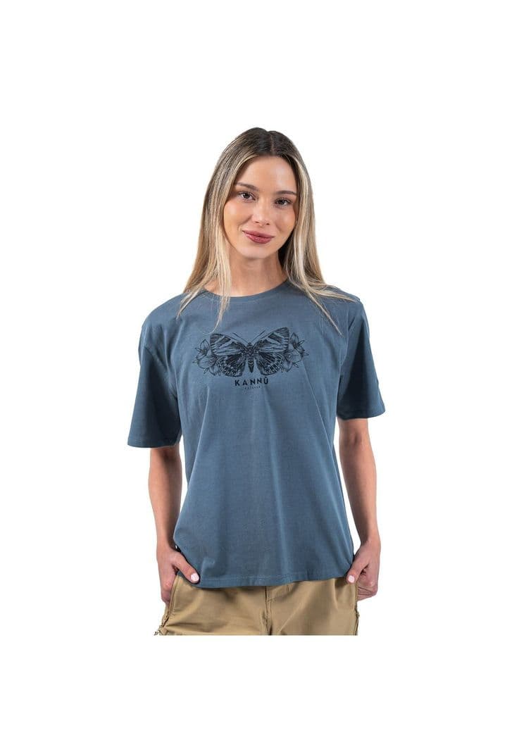 Polera Oversize Manga Corta Mujer Lifestyle Gris Oscuro S