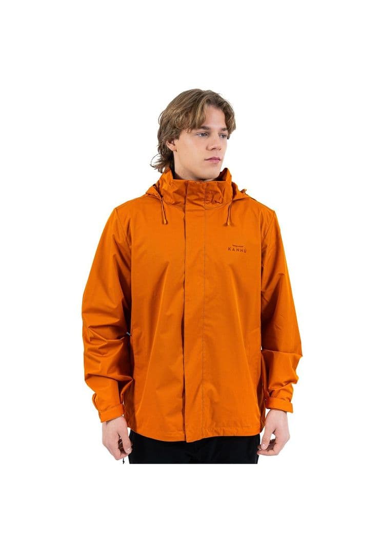 Cortavientos Ripstop Hombre Tunquen Naranjo Oscuro S