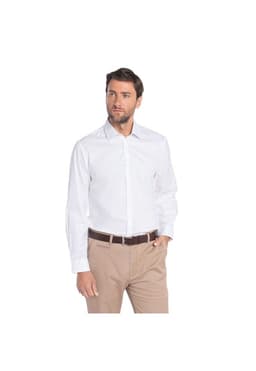 Camisa Textura Jacquard Harlem Blanco M