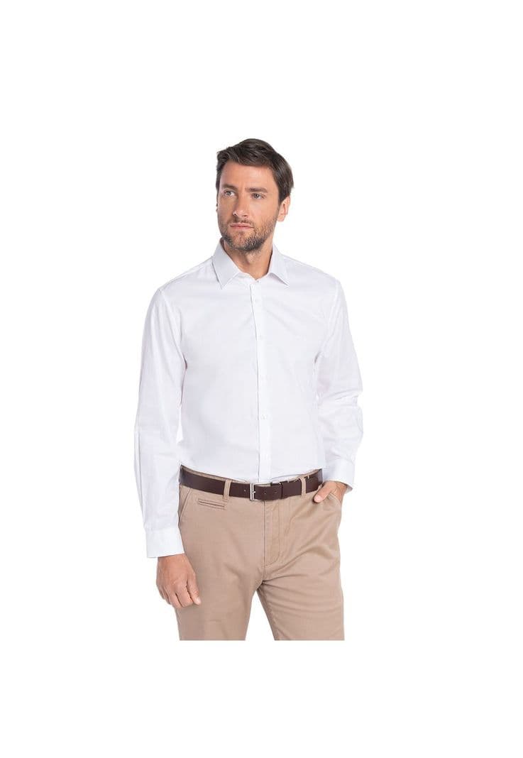 Camisa Textura Jacquard Harlem Blanco L