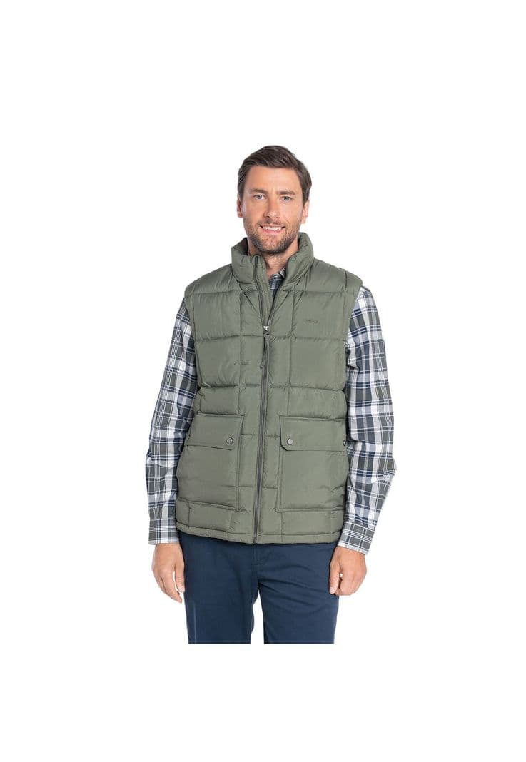 Parka Acolchada Sin Mangas Flatiron Verde S
