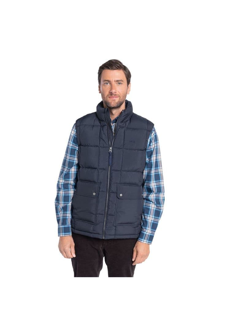Parka Acolchada Sin Mangas Flatiron Azul Marino L