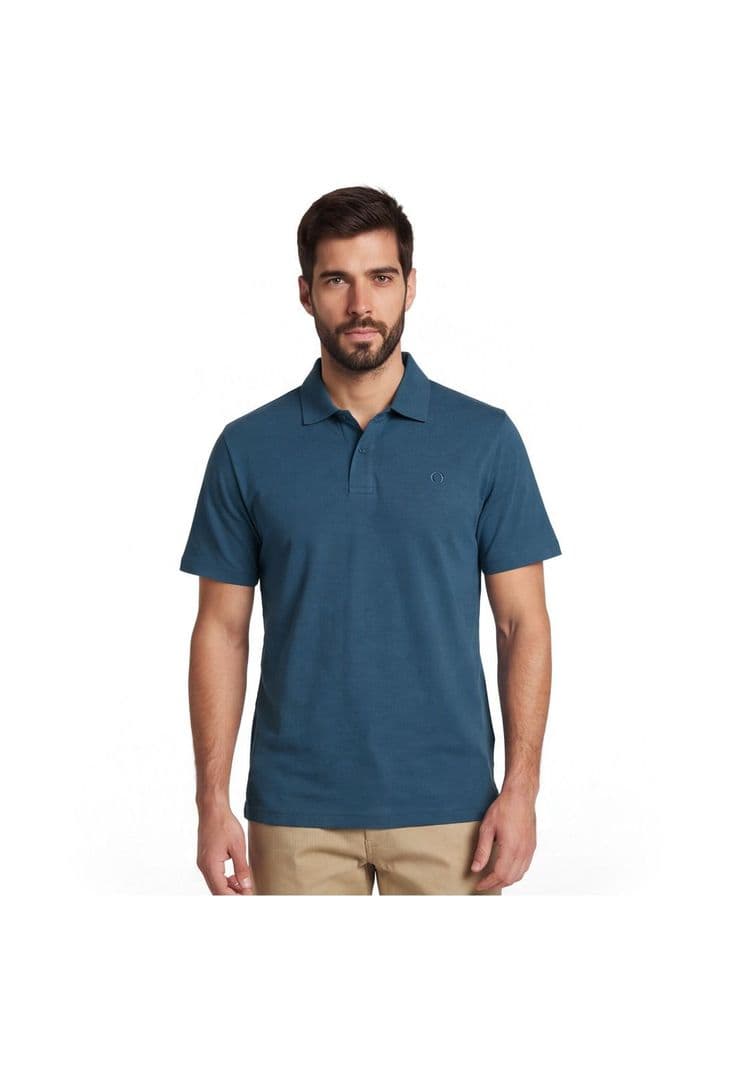 POLERA MANGA CORTA JERSEY PONTEVEDRA Azul L