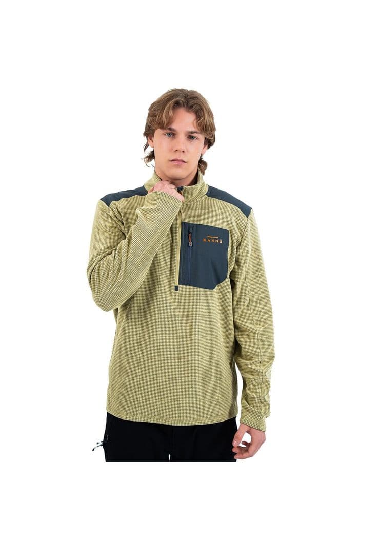 Polar Waffle Medio Cierre Hombre Chacabuco Beige 2XL
