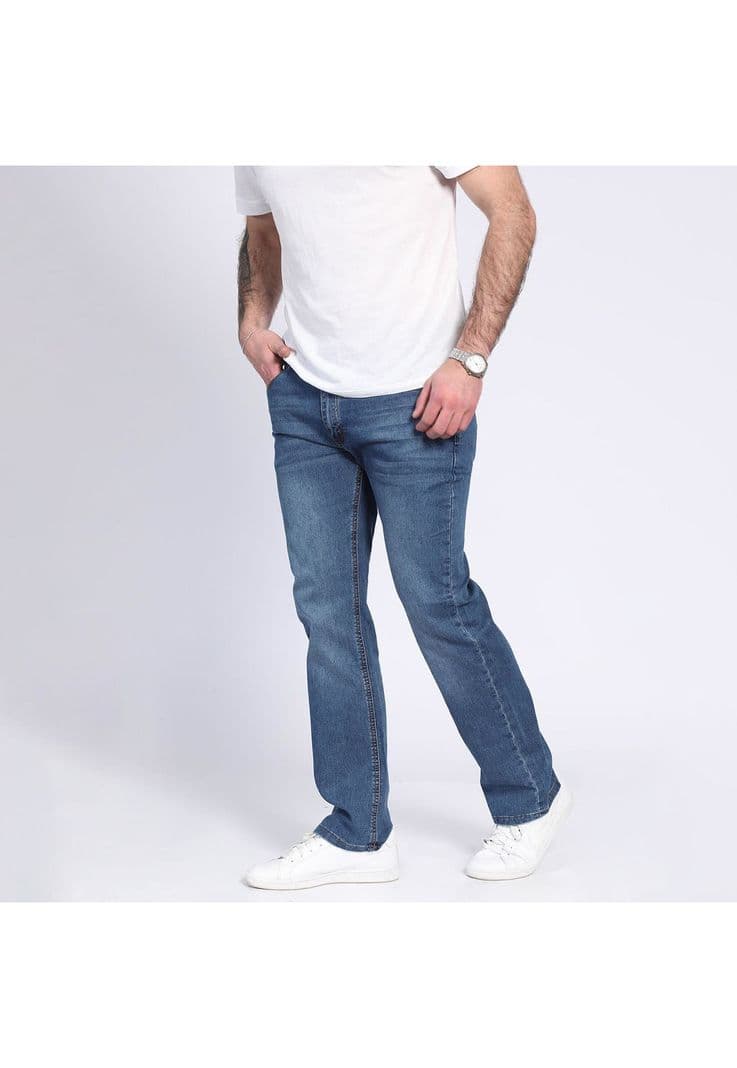 Jeans Linea Spandex Regulart Fit Denim Azul 54