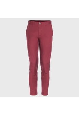 Pantalon Frente Plano Ultra Slim Burdeo 50