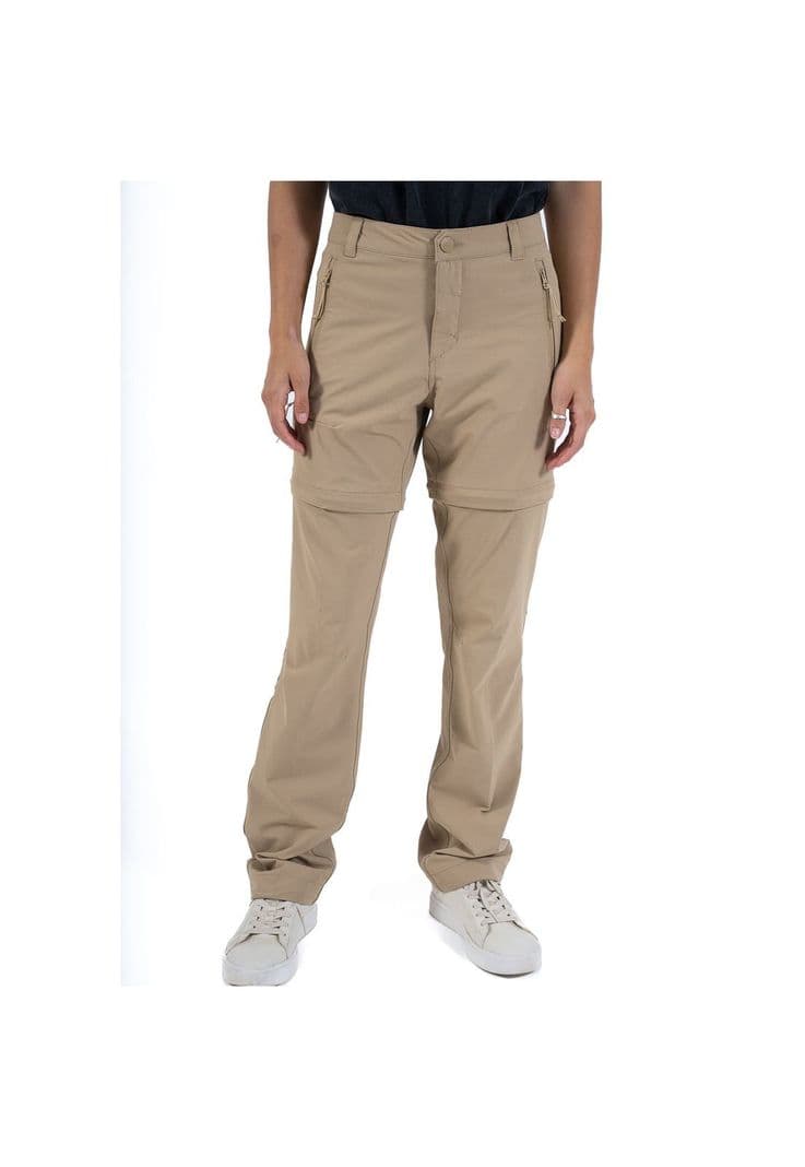 Pantalon Trekking Desmontable Mujer Llaima Beige XS