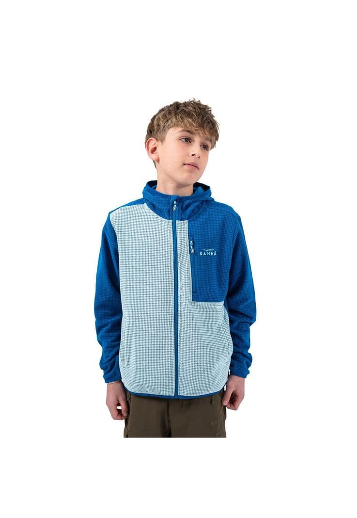 Poleron Hoodie Waffle Nino Limari Azul 14