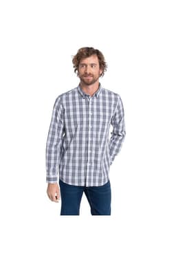 CAMISA MANGA LARGA TREVIRA CUADROS HOMBRE ALMERIA. Gris L