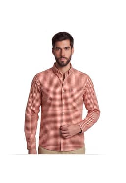 CAMISA CASUAL MANGA LARGA OXFORD CUADROS CORDOBA Rojo M