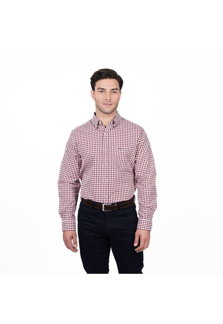Camisa Brooklyn Cuadrille Regular Fit Rojo XL