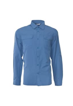 Camisa Outdoor Insitucional Hombre Azul L