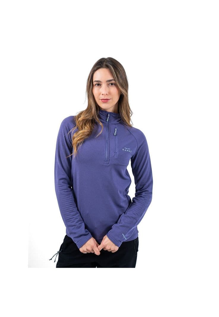 Polar Deportivo Medio Cierre Mujer Leonera Morado M