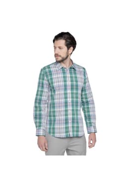 Camisa Zaragoza Manga Larga Hombre Verde L