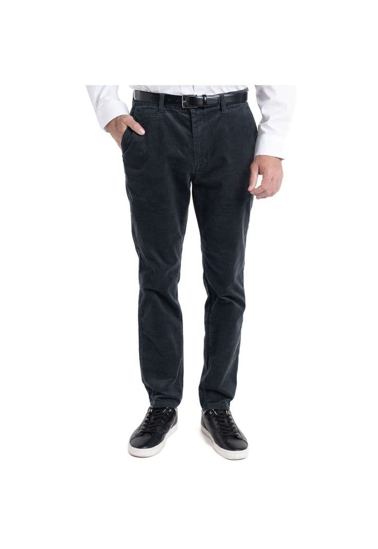 Pantalon Chino Hombre Algodon Slim Fit Casual Cotele Gris 48