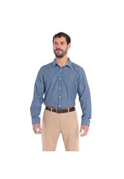 CAMISA MANGA LARGA TREVIRA RAYAS HOMBRE BILBAO Azul Oscuro L