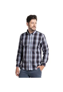 Camisa Trevira Cuadros Almeria Celeste M