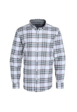Camisa Oxford Cuadros Leon Verde Claro S