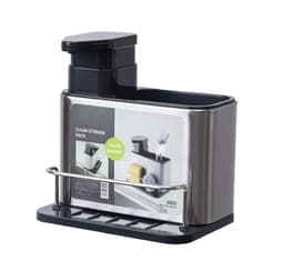 Dispensador De Jabon Y Organizador Para Cocina Plata