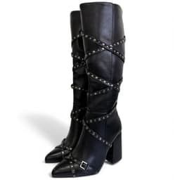 Bota Negro Mujer Ecocuero Monaco 5Y18-1 38