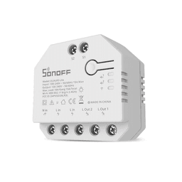 Interruptor Sonoff DUALR3 Lite de 2 Canales Control de Motor Gris