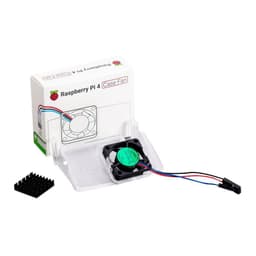 Ventilador original para Raspberry Pi 4 con disipador Negro