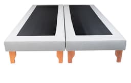 BASE DOS PLAZAS GRIS LINO