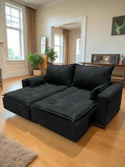 SOFA CAMA MODULAR PRADA Negro