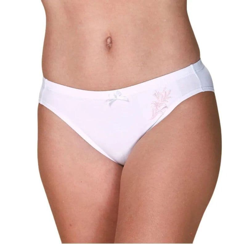 Bikini Mujer Lady Genny C-119 Cotton Spandex Blanco S