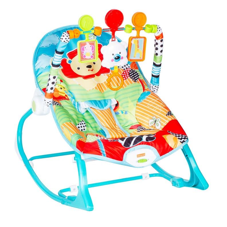Silla Nido Mecedora Rocker Lion Verde Recien Nacido