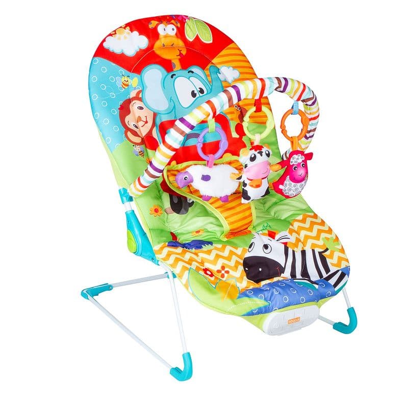 Silla Nido Bouncer Elephant Verde Recien Nacido