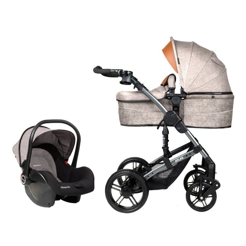 Coche Travel System Atlas Beige Recien Nacido