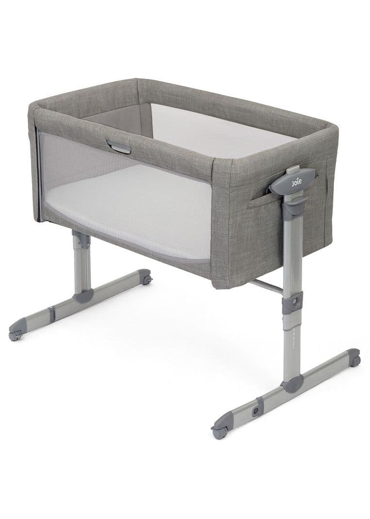 Cuna Colecho Mecedora Roomie Foggy Gray Gris Recien Nacido