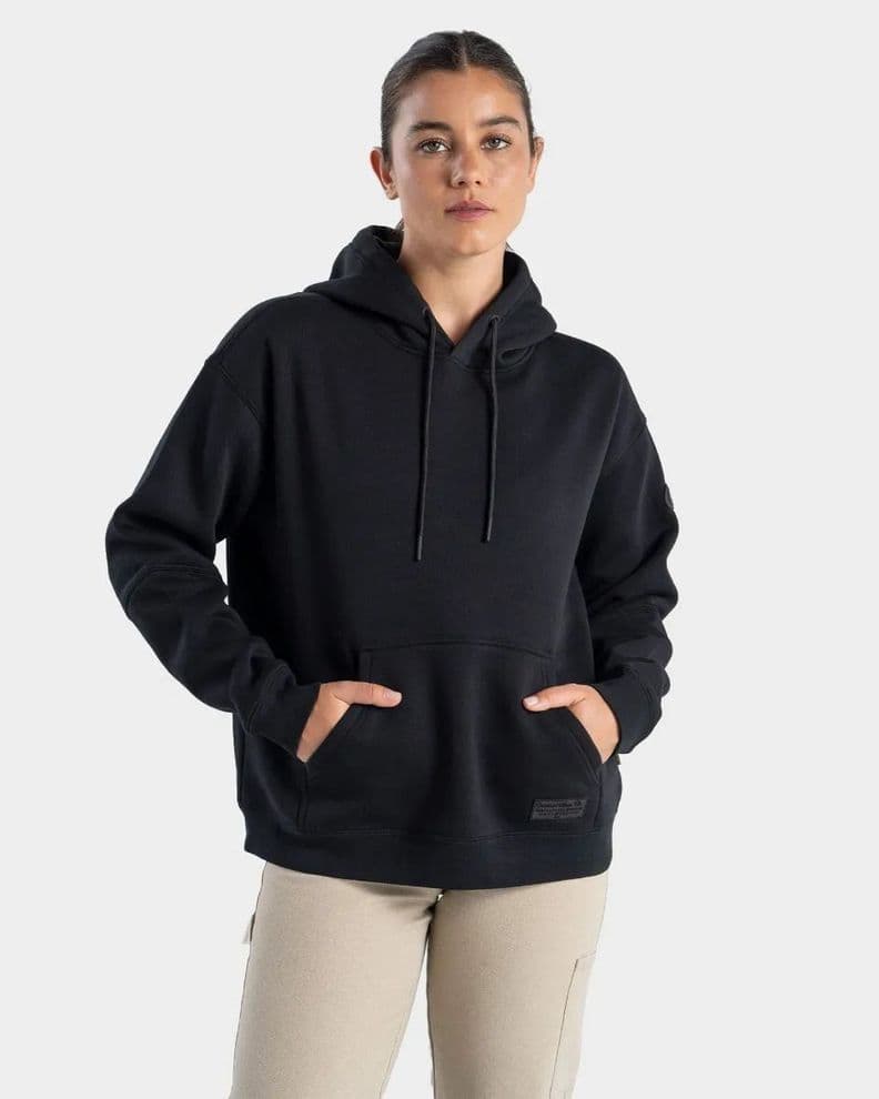 Poleron Hoodie Eco Zilba Mujer Gnomo Negro S