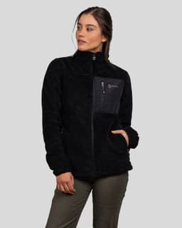 Short Fleece Eco Grima Mujer Gnomo Negro XS
