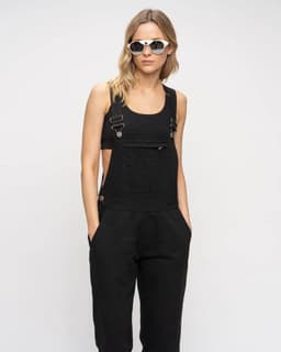 Jardinera Canvas Runar Mujer Beige Negro XL